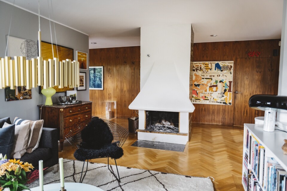 ”Vi föll för ljuset och planlösningen och husets alla arkitektoniska detaljer”, säger Malin Sveholm.
