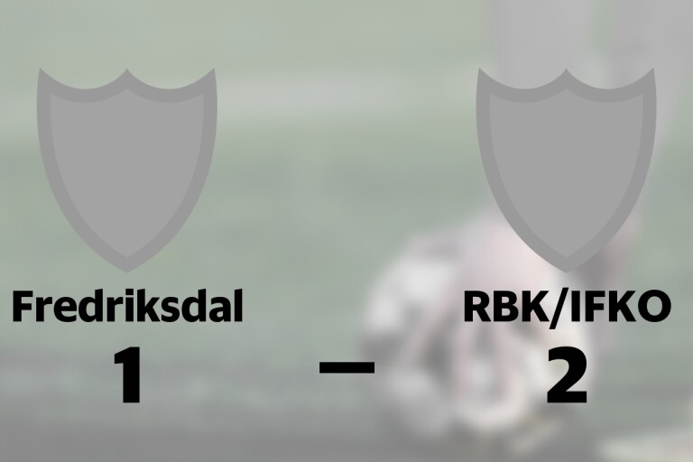 Seger för RBK/IFKO mot Fredriksdal i spännande match