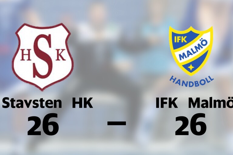 Stavsten HK tappade ledningen mot IFK Malmö