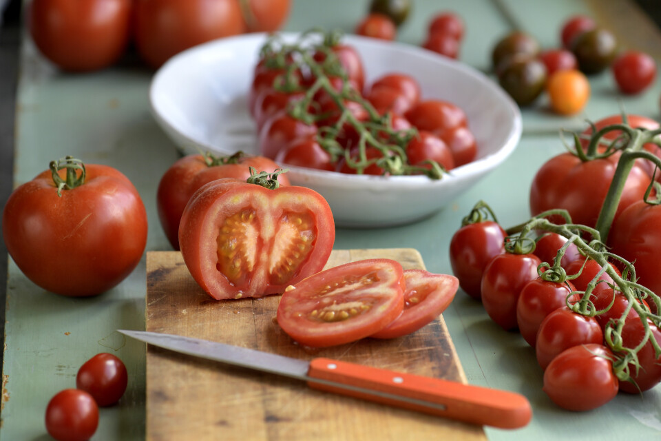 Tomater och fetaost trivs tillsammans.