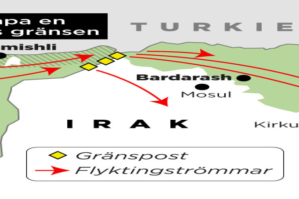 När Turkiet anfaller de kurdkontrollerade områdena i norra Syrien flyr många österut, till Irak.