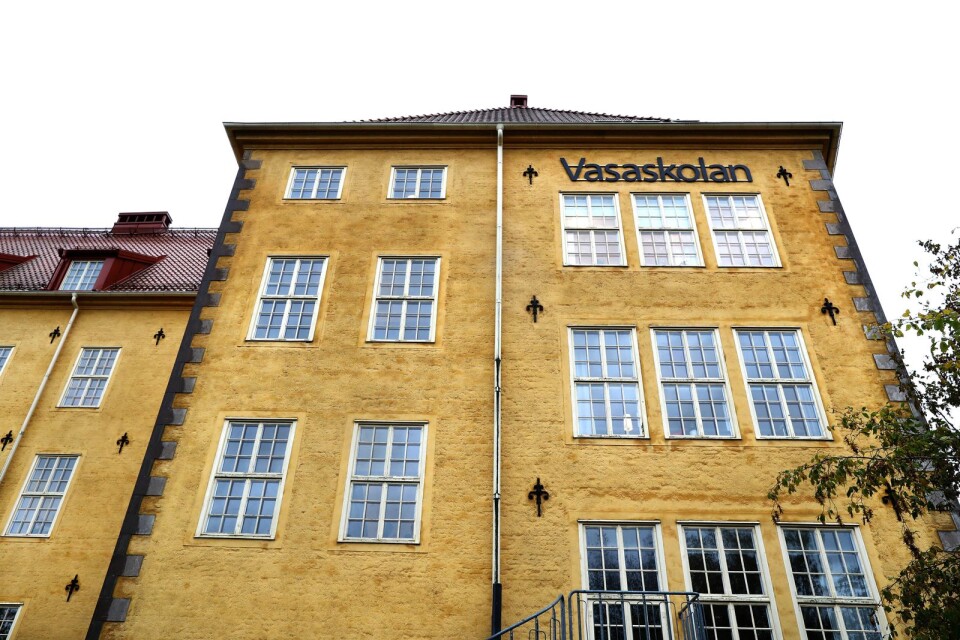 Eleven går på Vasaskolan, men händelsen inträffade i Falkenbergshallen.