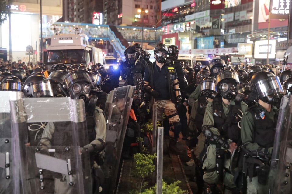 Våldsamma sammandrabbningar mellan demonstranter och polis har varit vanliga under det senaste året. Arkivbild.