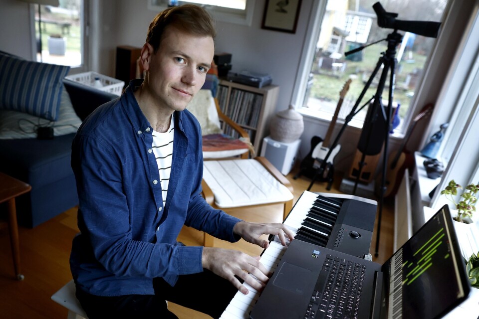 Hugo Sellerberg försörjer sig på att göra pianotutorials på Youtube.