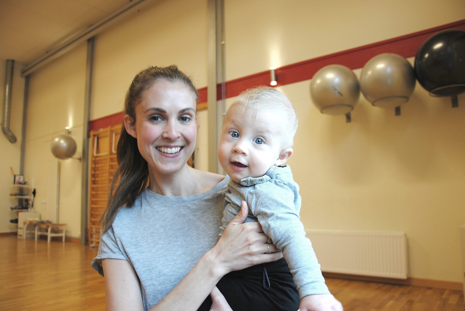 Katharina Lindoff Ståhl, instruktör, utvecklades i sin yrkesroll när hon blev mamma till Valther.