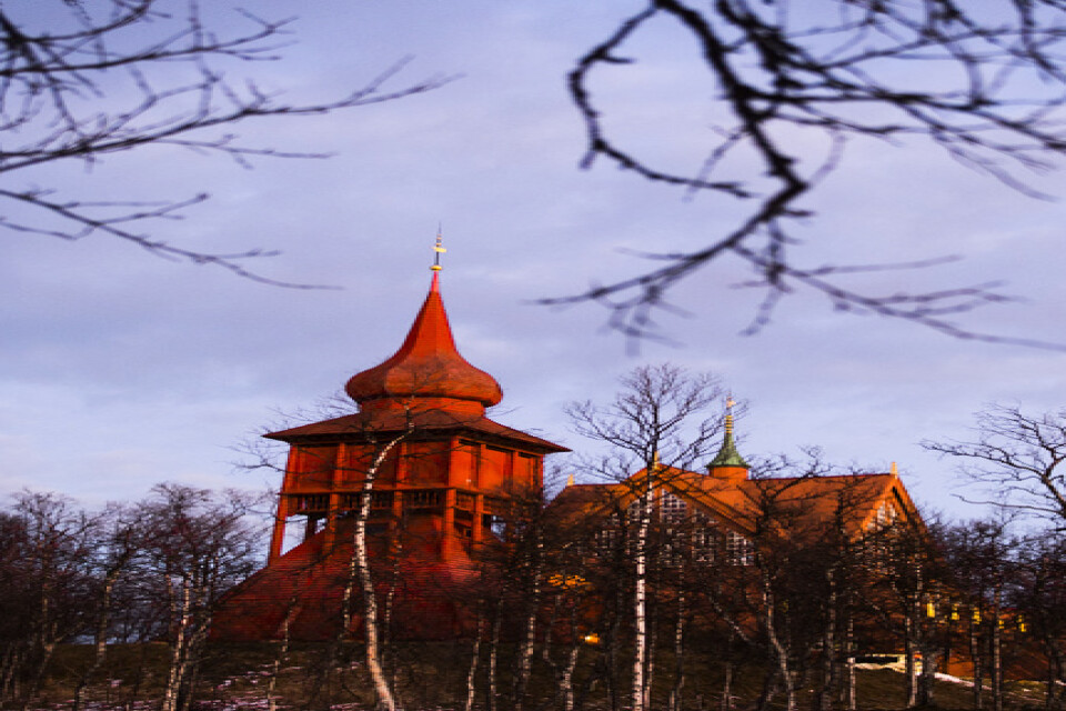 Det nya länskonstmuseet i Kiruna får hård kritik av fem utställande konstnärer. På bilden Kiruna kyrka. Arkivbild.