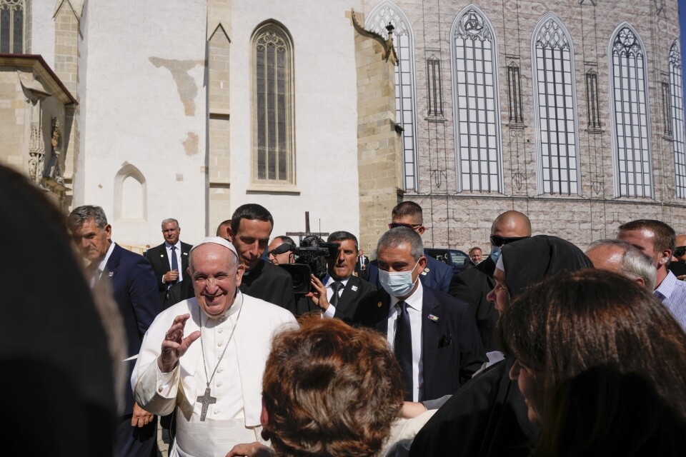Påve Franciskus besöker Slovakien.