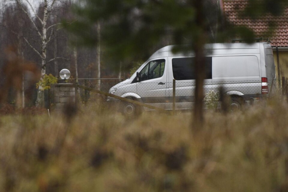 Polisen gjorde en brottsplatsundersökning under tisdagen. Foto: Jens Christian Andersson / TOPNEWS.SE