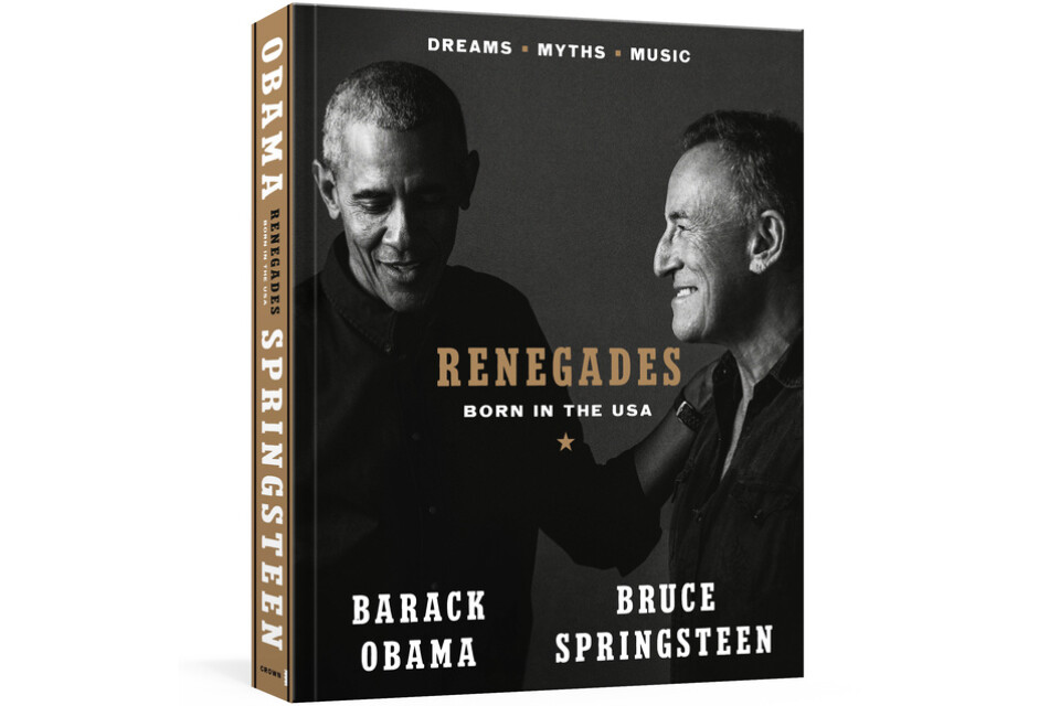 Barack Obamas och Bruce Springsteens bok "Renegades: Born in the USA" ges ut i oktober. Pressbild.