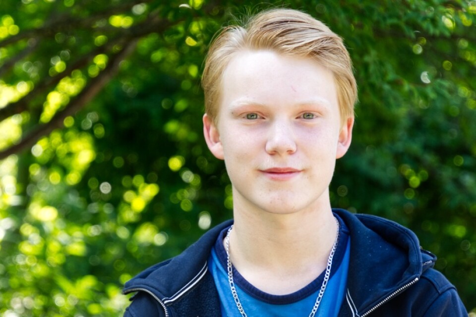 Gustav Svensén, 14 år, uppväxt i Sandsbro.