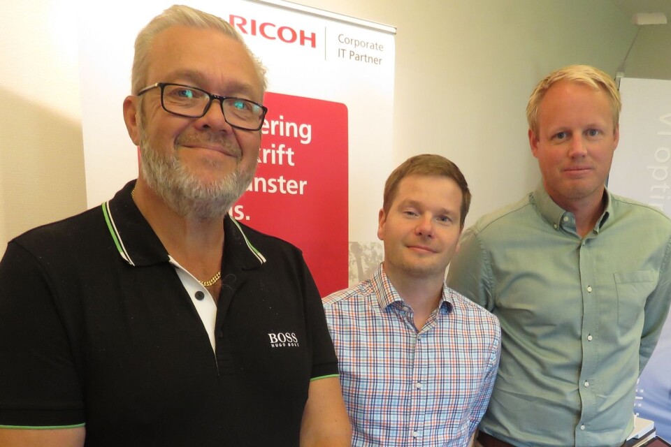Roger Holmström, Företagarna Skåne/Blekinge, Andreas Paulsson, Ricoh och Johan Pärmelöv, Swedbank, ser en positiv framtid för länets småföretagare, trots allt.