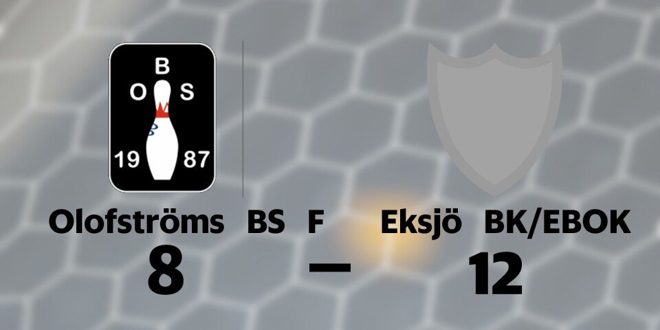 Olofströms BS F förlorade mot Eksjö BK/EBOK