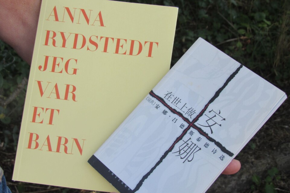Dikter av Anna Rydstedt har tidigare översatts till kinesiska. Nu har även en samling översatts till norska – och sålts slut.