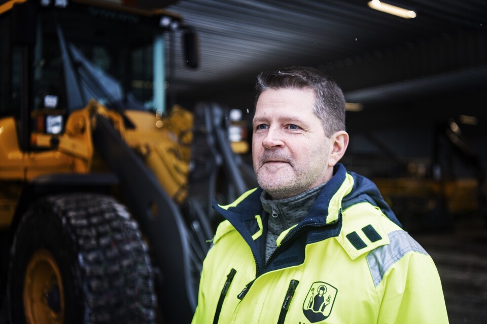 Gatuingenjören Ola Sjösten som jobbar på Växjö kommun.