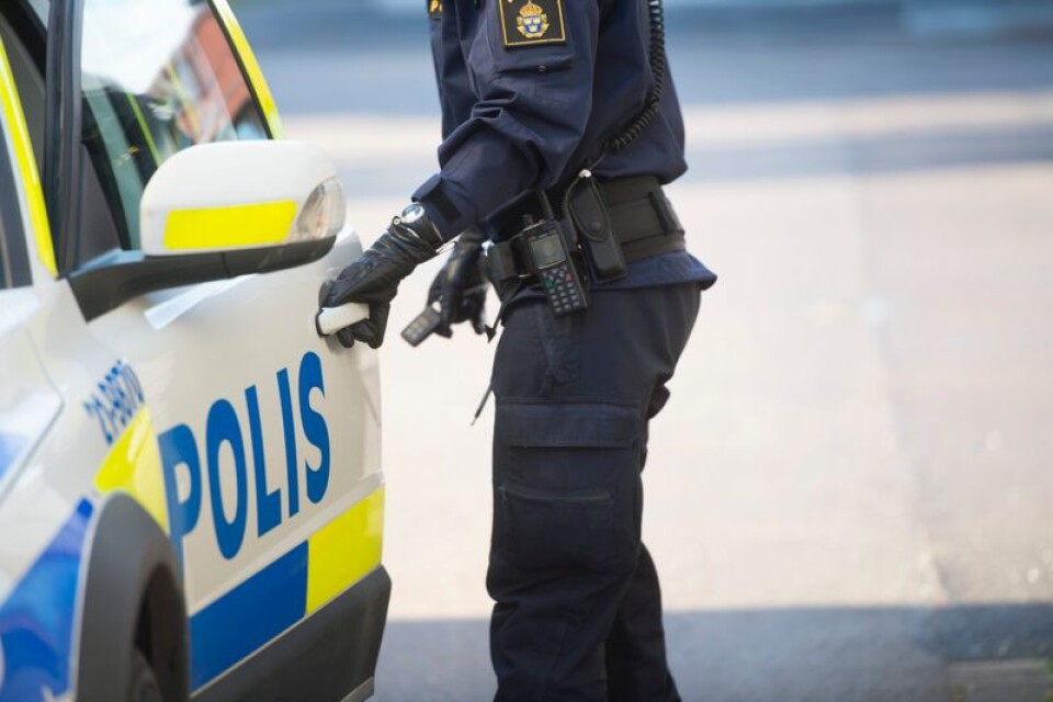 Polisen har haft extra resurser på plats i Ronneby de senaste dagarna. Bilden är tagen i ett annat sammanhang.