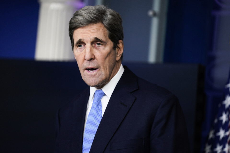USA:s särskilda klimatsändebud, den tidigare utrikesministern John Kerry.