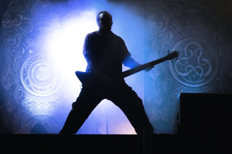 Meshuggah var ett av de band som skulle ha spelat på Gefle Metal. Här från en tidigare spelning på Sweden rock. Arkivbild.