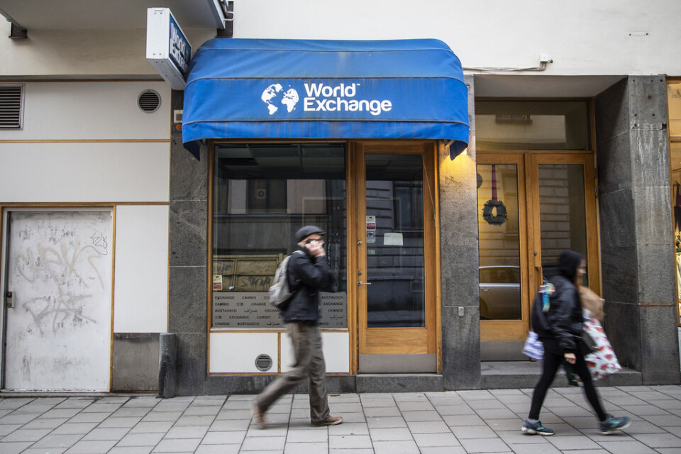 Växlingskontoret World Exchange låg på Södermalm i Stockholm. Arkivbild.
