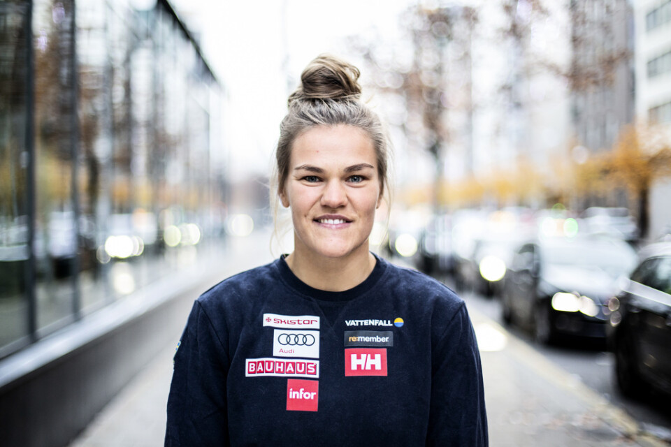 Anna Swenn-Larsson är en av förhandsfavoriterna inför lördagens slalompremiär. Arkivbild.