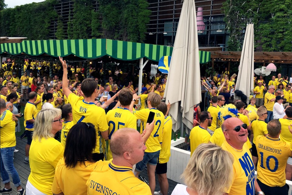 Camp Sweden laddar upp på Trädgårdsföreningen i Göteborg innan landslagets VM-genrep mot Peru.