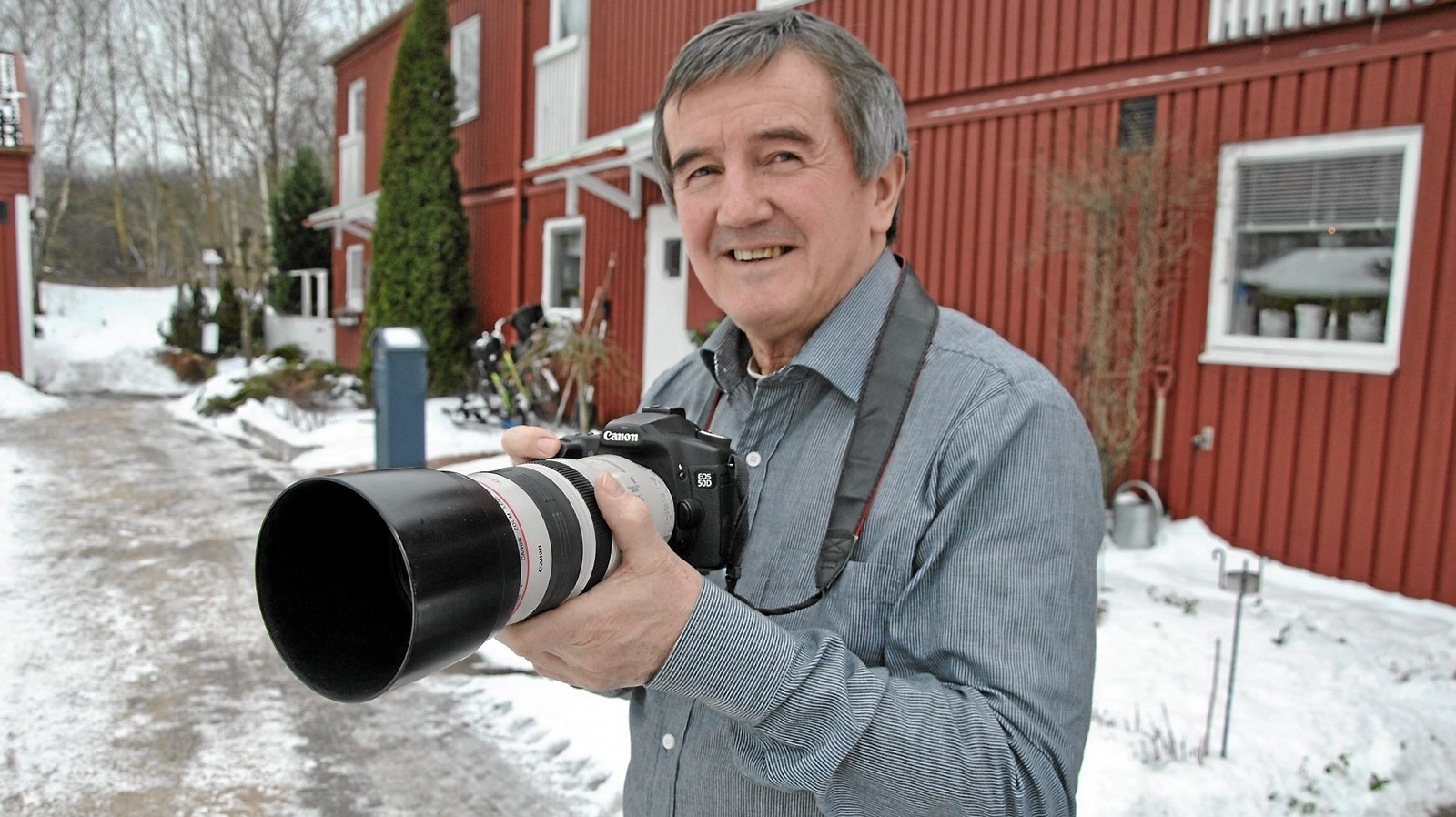 Naturfotografen Karlo Pesjak, Hässleholm, har avlidit efter en tids sjukdom.                                                  
Foto: Katarina Bexell