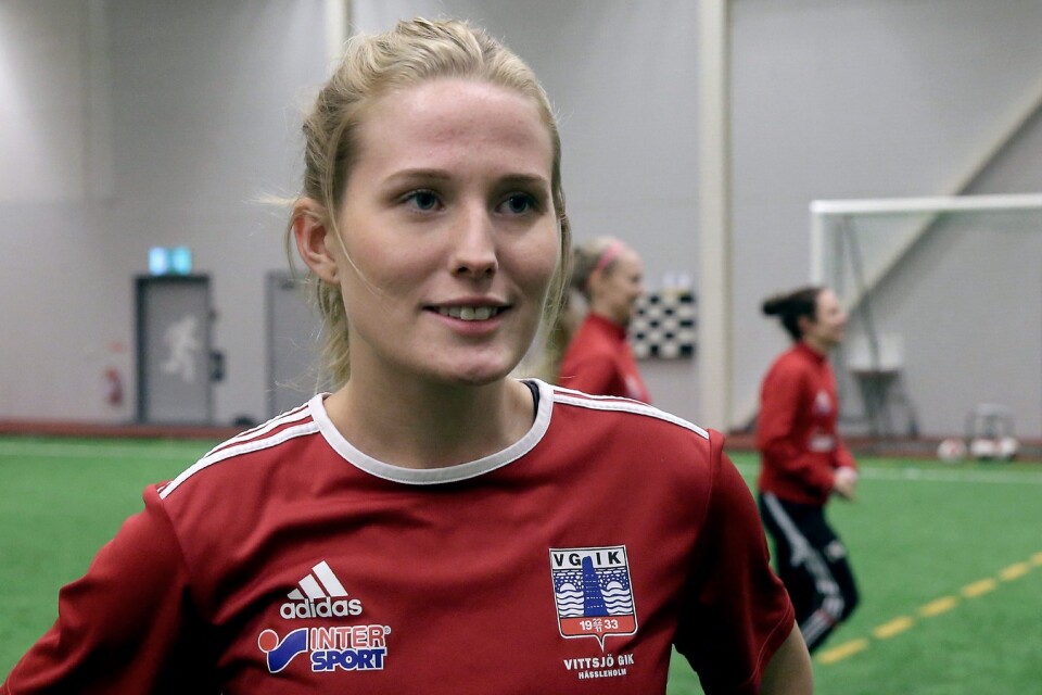 Vittsjös Sara Jontoft fick spela hela matchen mot Italien. FOTO: STEFAN SANDSTRÖM