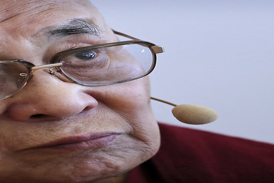 Dalai lama har vårdats på sjukhus för bröstsmärtor. Arkivbild.