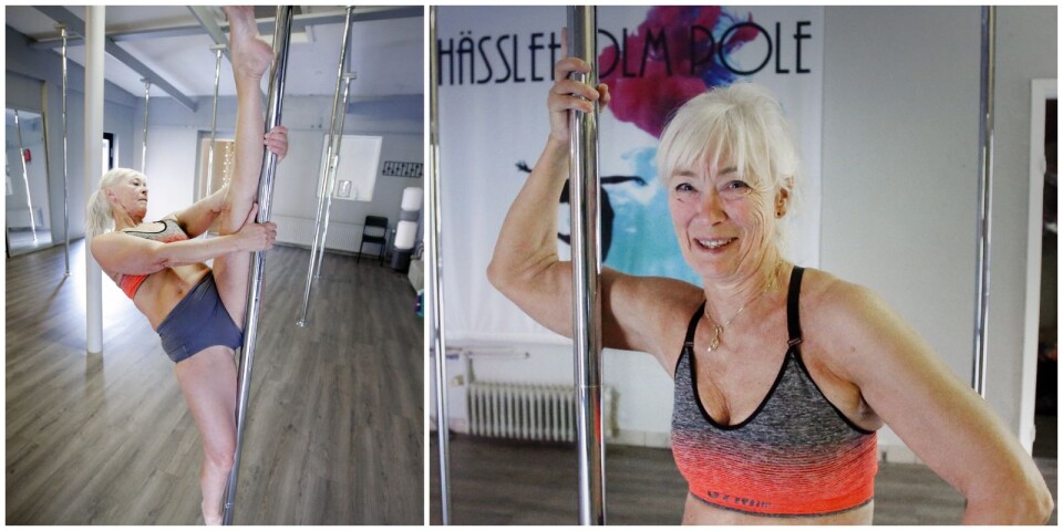 Carina Holmkvist började träna pole efter 60: ”Jag kan inte jämföra livet.”