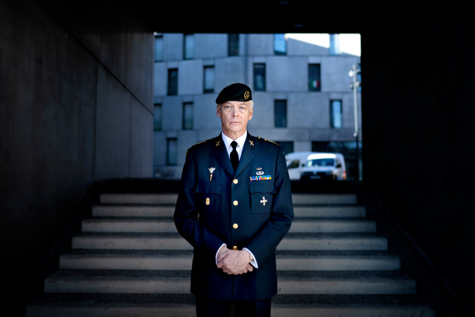 Joakim Paasikivi, överstelöjtnant och lärare i militärstrategi vid Försvarshögskolan i Stockholm. Arkivbild.