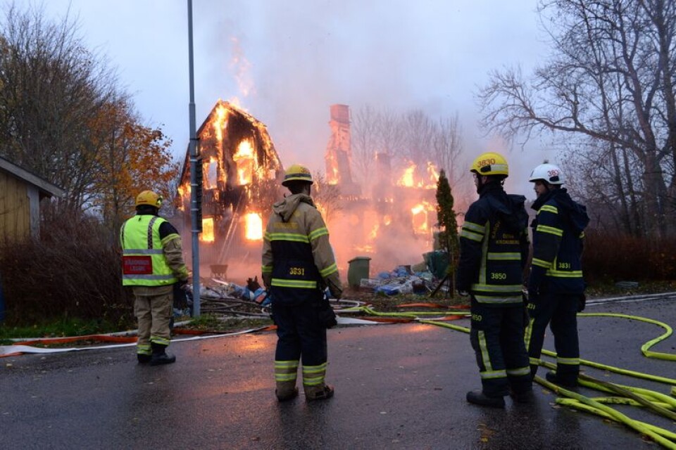 Villan i Nottebäck brann ner till grunden den 23 oktober.