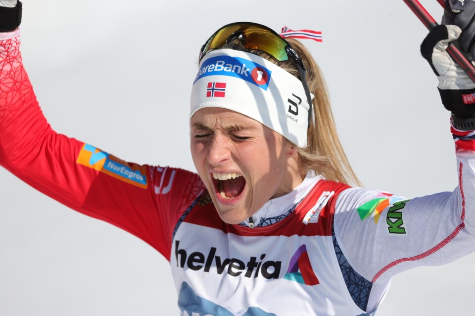 Norges Therese Johaug siktar på sitt första individuella OS-guld. Arkivbild.