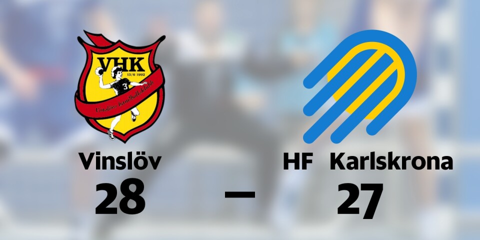 Vinslövs HK vann mot HF Karlskrona