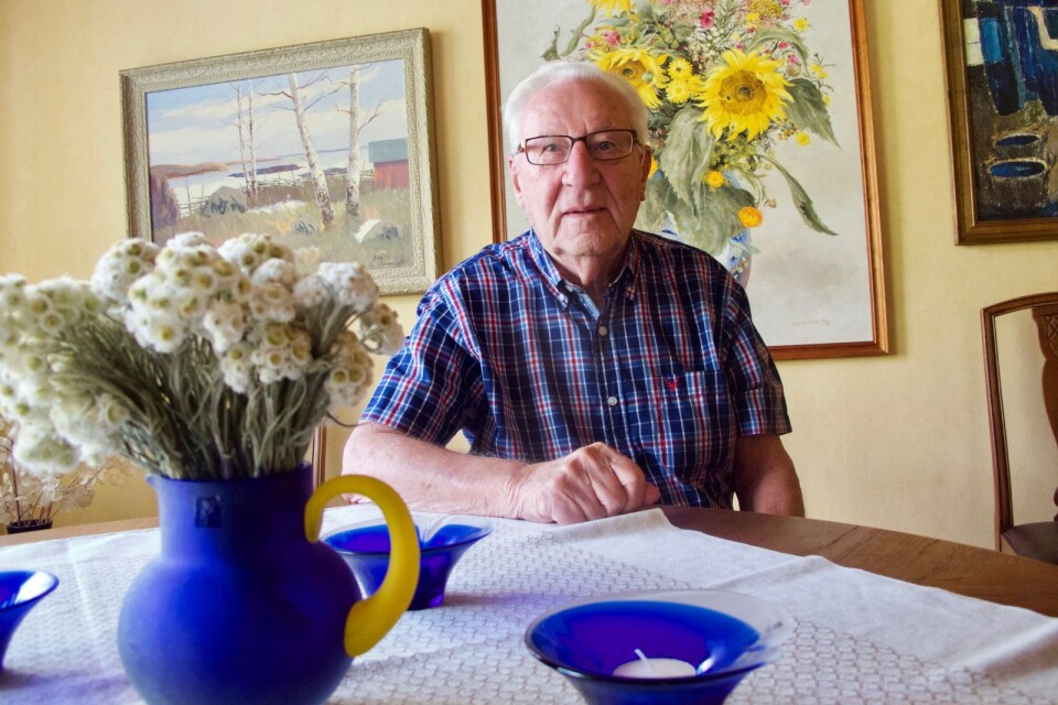 94-årige Gert Sandberg trivs med livet som pensionär.