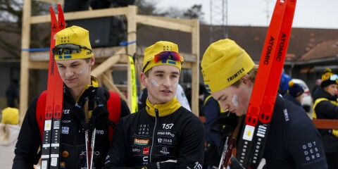 Simon Claesson, Edvin Högman och Melker Hendén blev sexa i den avslutande stafetten.