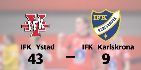 IFK Karlskrona utklassat av IFK Ystad borta