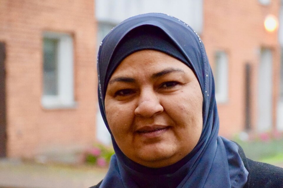 Iman Alsanji works at House of Beatrice. She lives at Gamlegården.