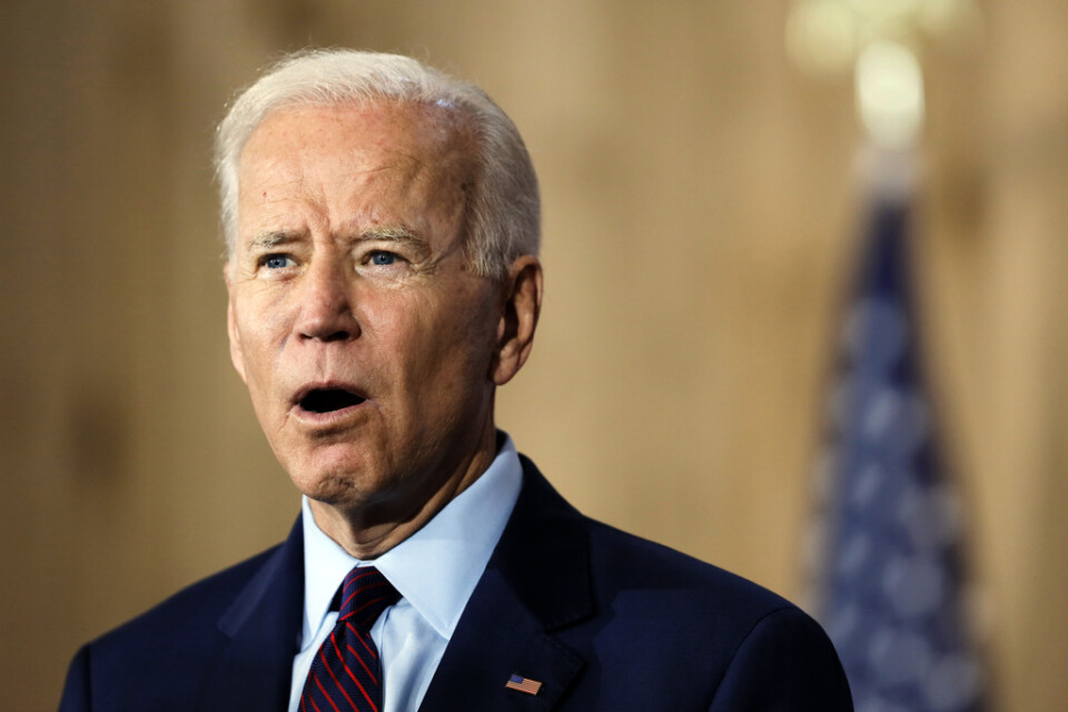 USA:s president Joe Biden säger i en första kommentar att han har annat att fokusera på än att representanthuset inlett en riksrättsprocess mot honom. Arkivbild.