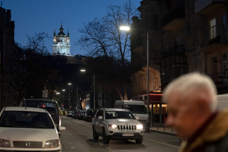 Ryska drönare anföll Kiev under natten. Arkivbild.