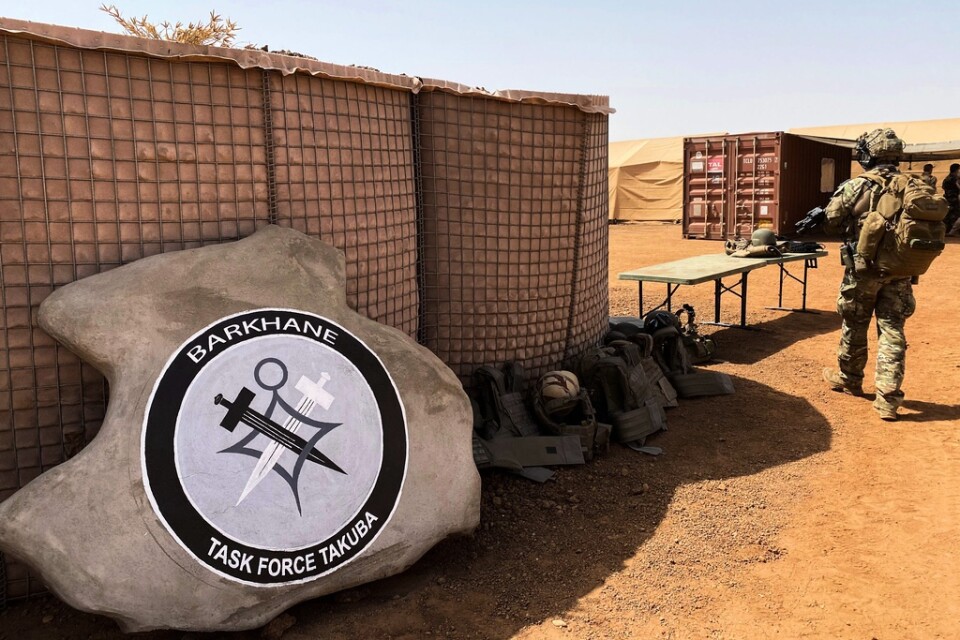 Den multinationella insatsen Task Force Takuba stöttar den franskledda Operation Barkhane, som syftar till att bekämpa islamistuppror och terrorgrupper i Sahelområdet. Arkivbild.