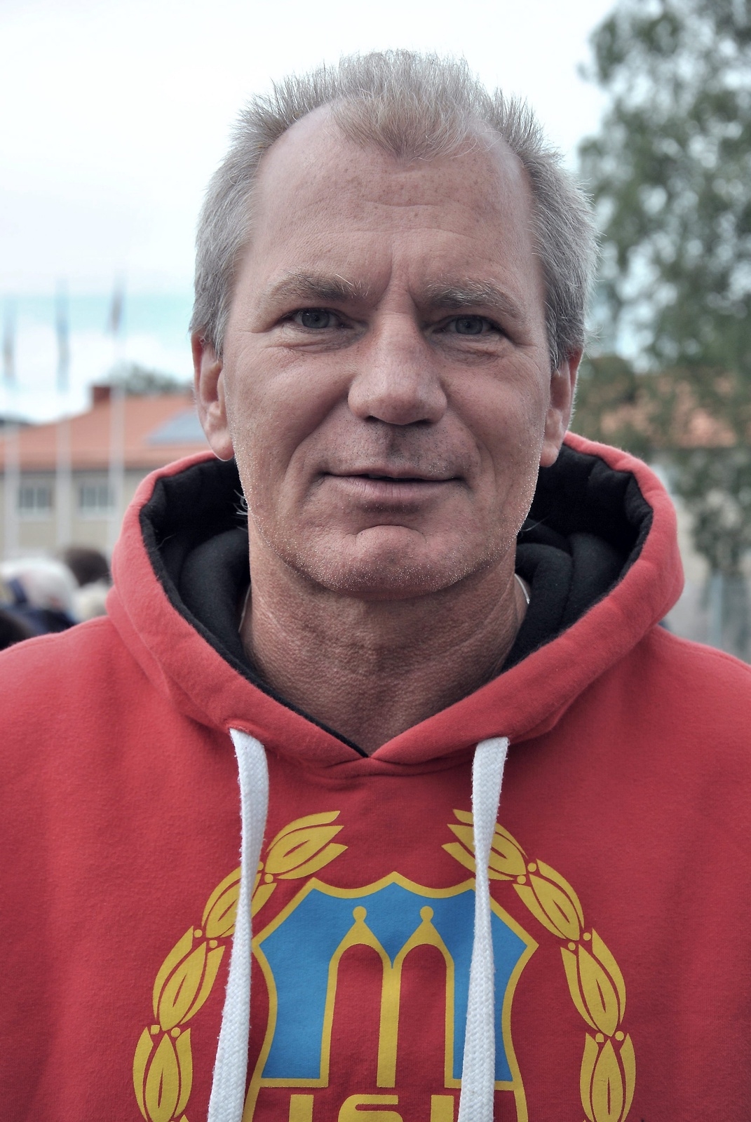 Peter Hagström, Istrums SK, valde stugbyn vid Hjärtasjön utanför Lönsboda. Nära till både fiske och Svarta bergen, konstaterar han. 
Foto: Kristina Höjendal
