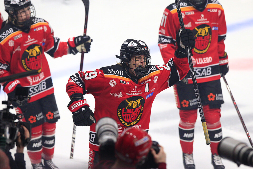 Luleås Emma Nordin fick segerjubla i premiäromgången i SDHL. Arkivbild.