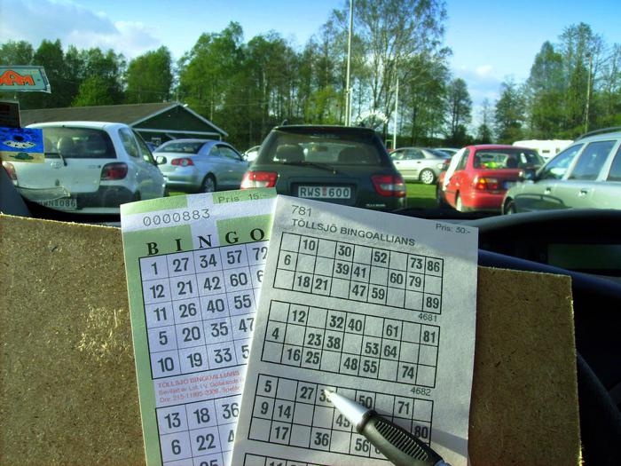Agnetha Flodström och brorsdottern Hanna var på bil-bingo i Töllsjö. Vädret var härligt och kvällen gick med vinst, berättar hon.