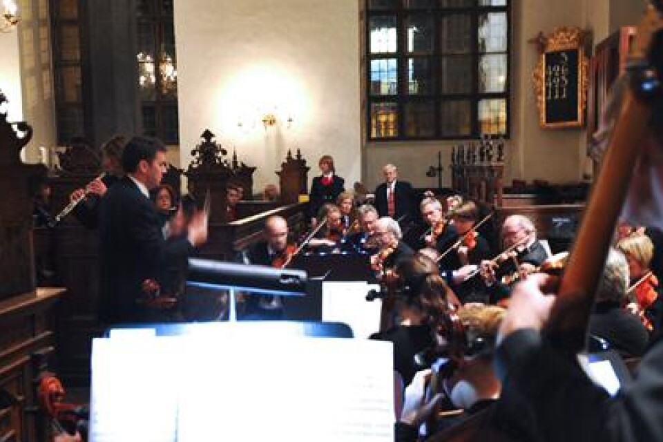 Konsert Christianstad Symfoniker inledde med Ennio Morricones "Gabriel´s oboe" från filmen "The Mission". Bild:Ronnie Smith