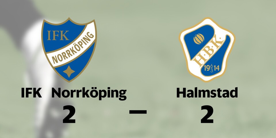 Oavgjort för IFK Norrköping hemma mot Halmstad