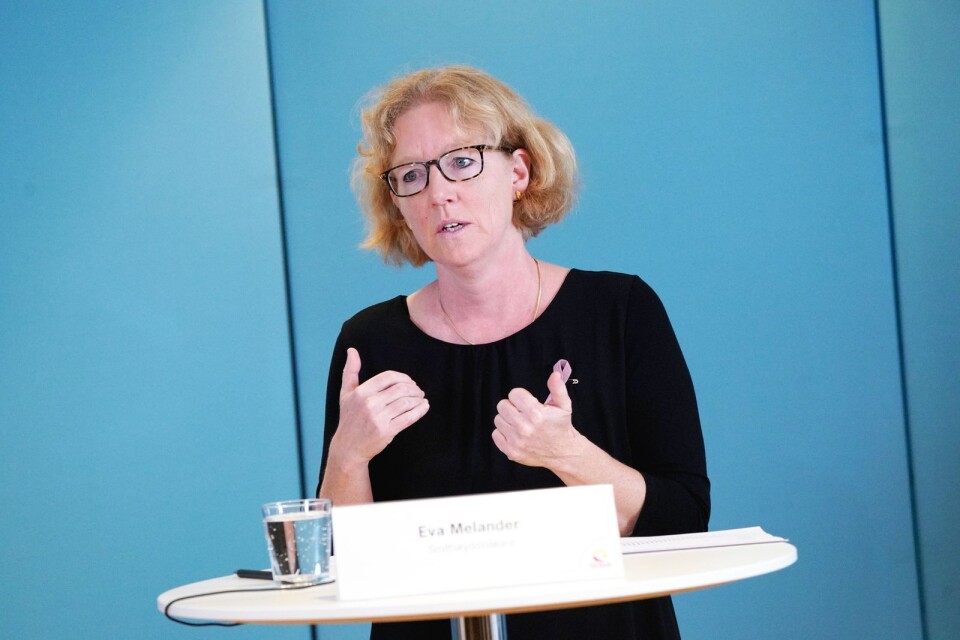 ”We must apply the brakes”, says Eva Melander, infection control doctor in Region Skåne.