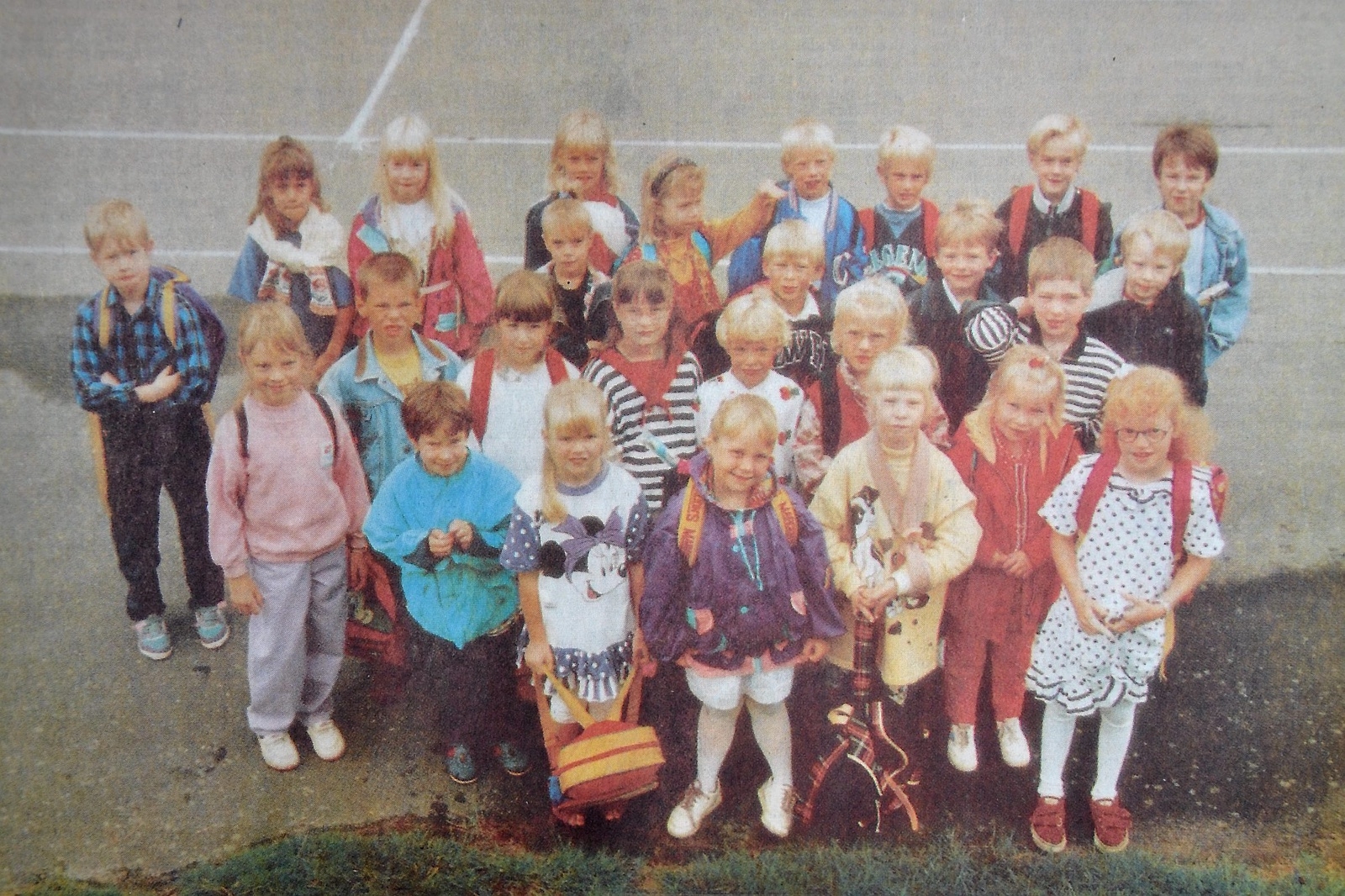 Försteklassarna i Tormestorp höstterminen 1993.                                                                                                        Arkiv: Stefan Sandström