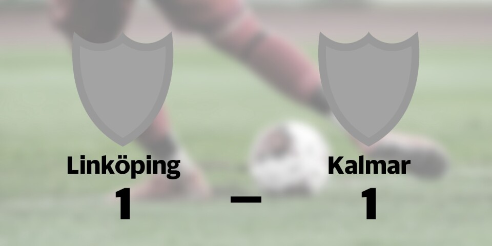 Linköping och Kalmar delade på poängen