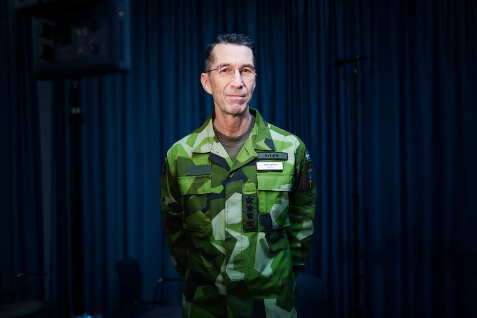 Micael Bydén, överbefälhavare, ÖB, fotograferad under rikskonferensen Folk och Försvar.