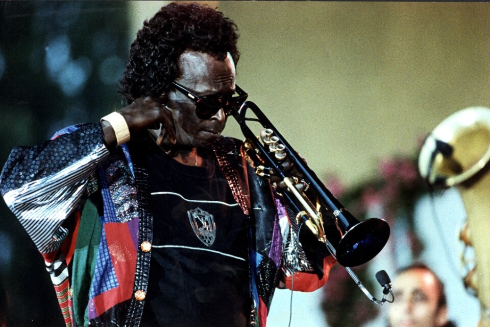 Miles Davis på Gröna Lund i Stockholm 1989. Arkivbild.