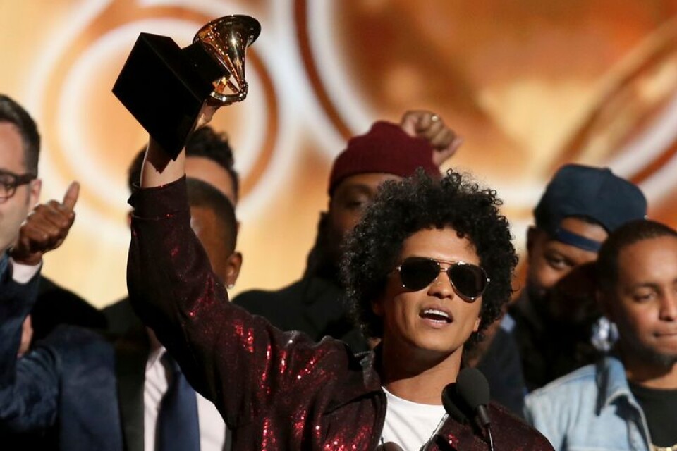 Bruno Mars vann årets album för skivan "24K Magic".